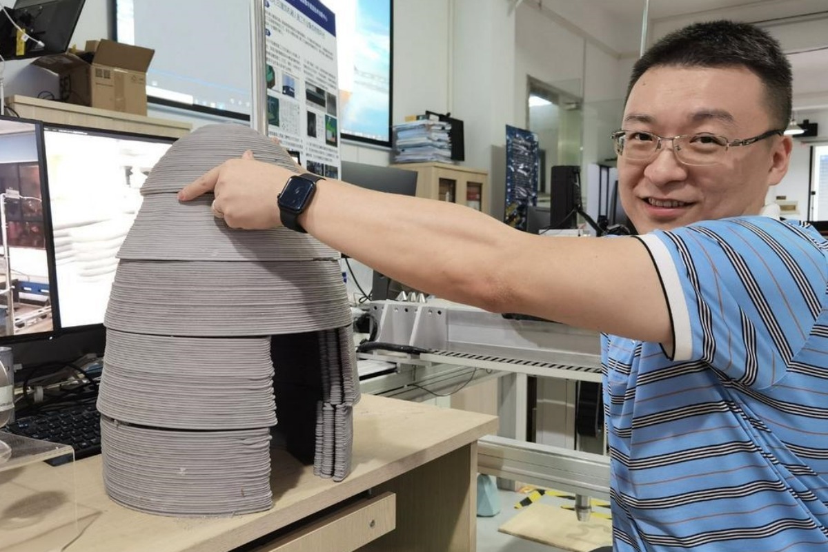 3D printing of Yuehuzun lunar house