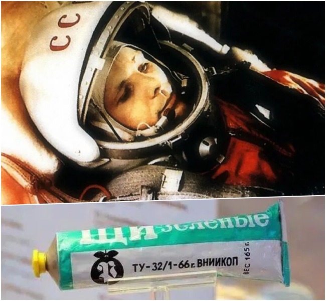 The space food Gagarin ate was in toothpaste-like tubes
