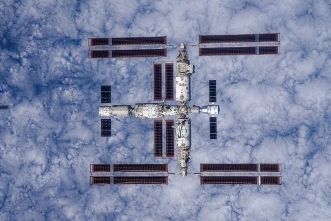 The picture shows the China Space Station.
