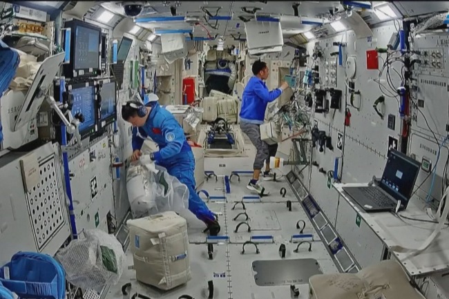 Inside China's space station