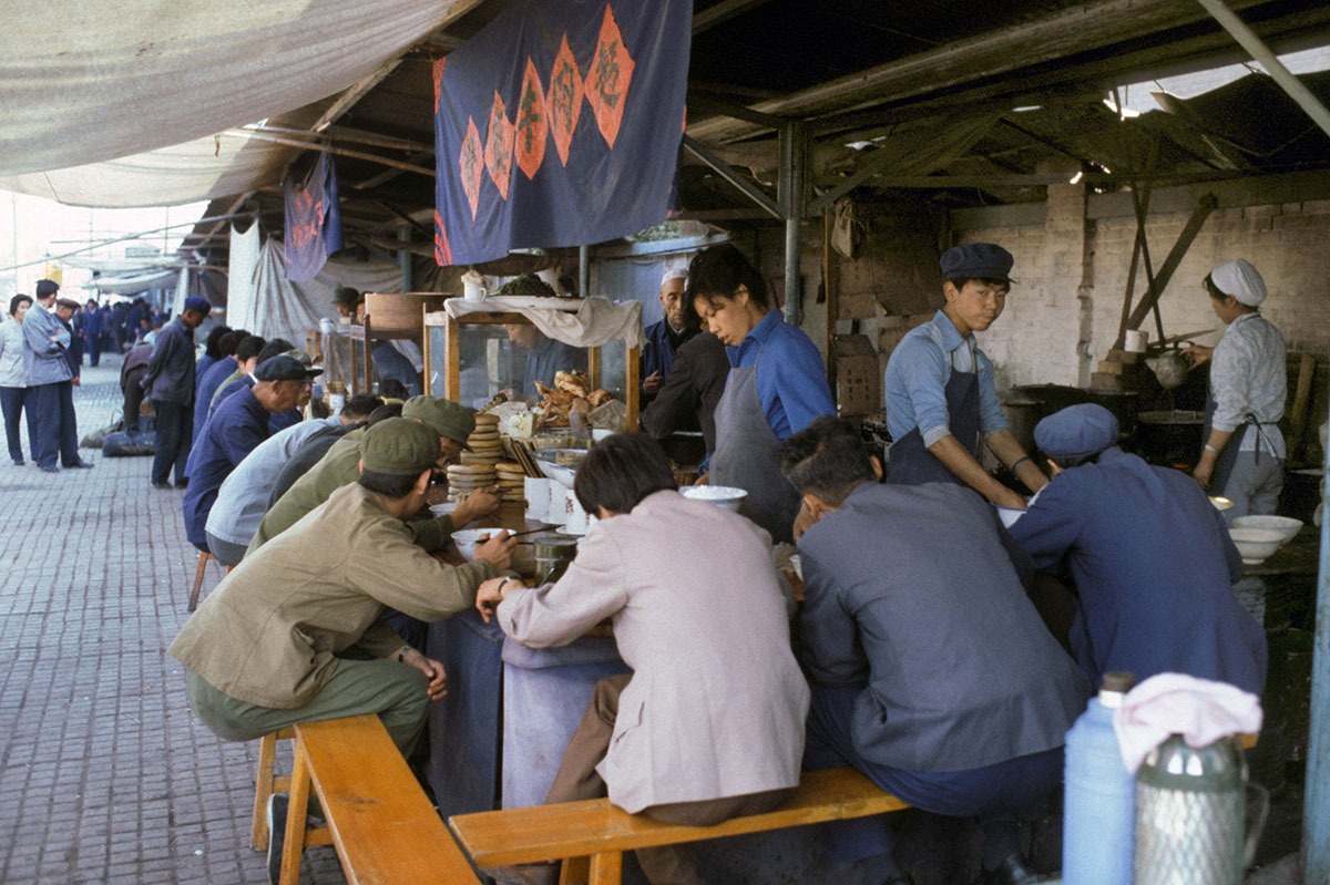 圖為1981年蘭州一麵檔。 圖為1981年蘭州一麵檔。