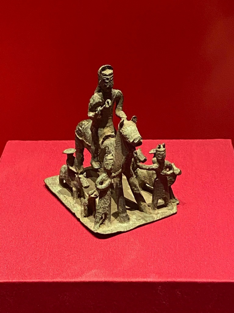 武士出征銅擺件，三國蜀，雲南省博物館藏