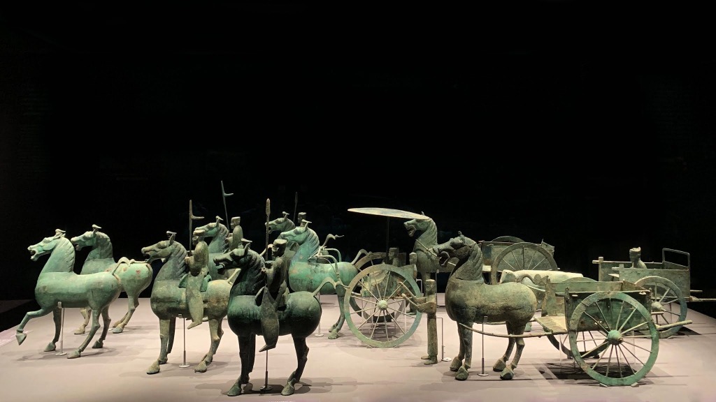 銅車馬儀仗隊，東漢，甘肅省博物館藏。