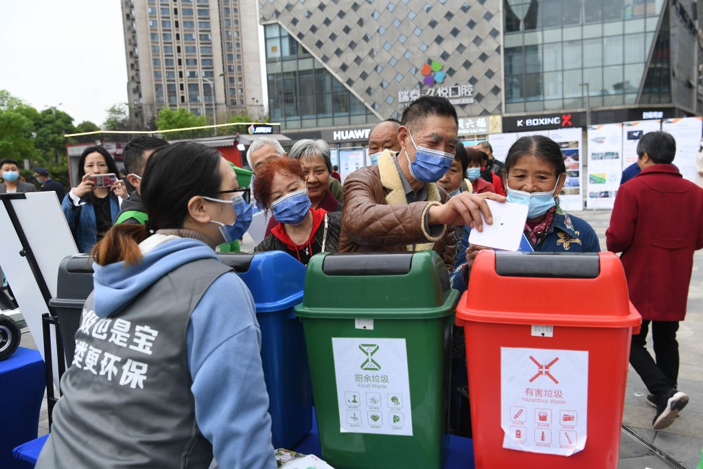 中國正積極通過教育推動垃圾分類