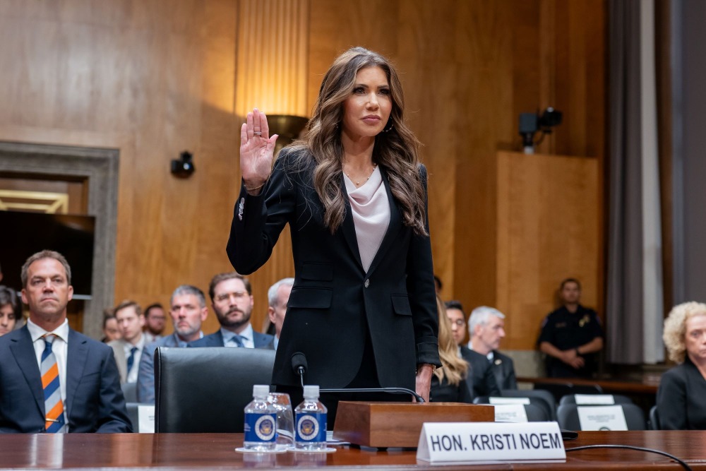 美国国土安全部长克里斯蒂．诺姆