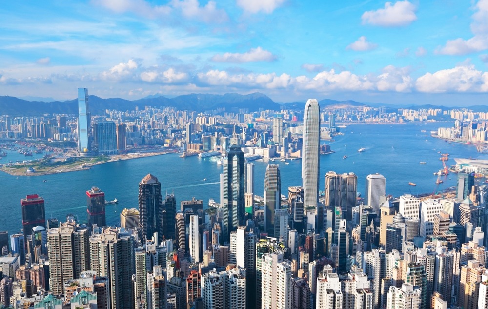 中國香港天際線