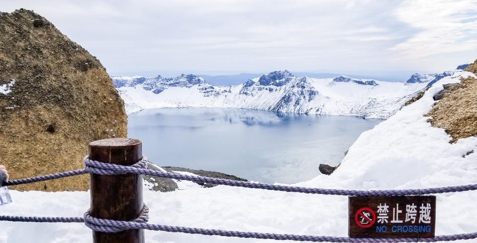 Tianchi, Changbai Mountain in winter