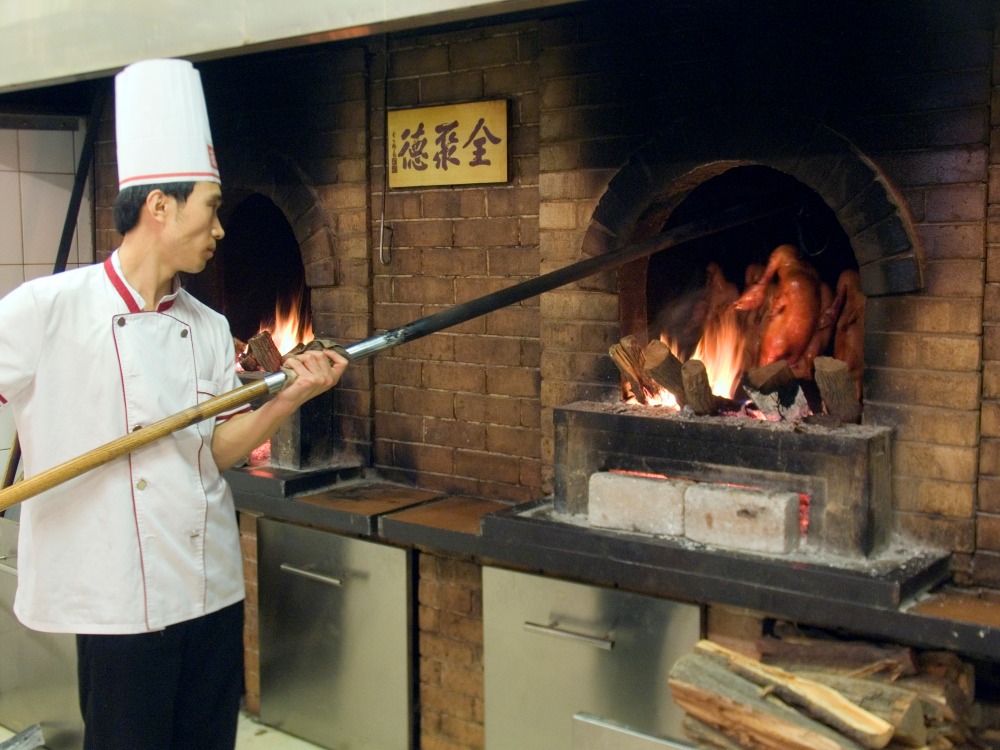 Quanjude's open-oven roasted duck