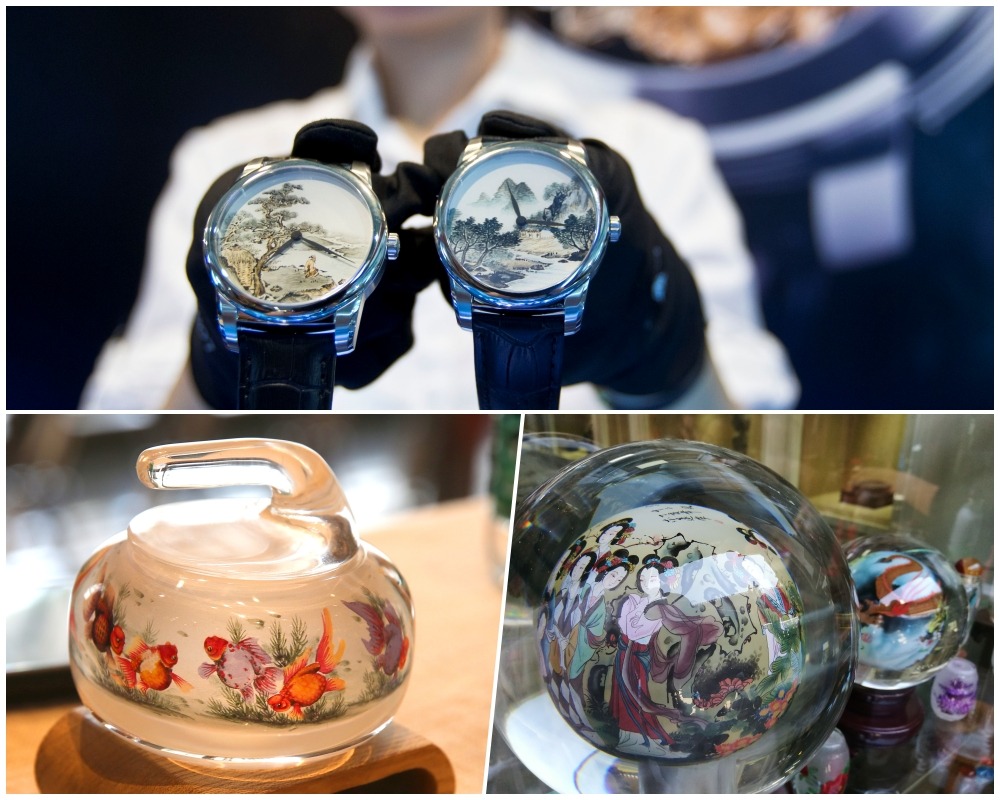 Inside-Painted Curling Stone