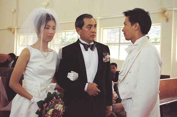 张家辉在《外父唔怕做》与秦沛、杨千嬅做对手戏