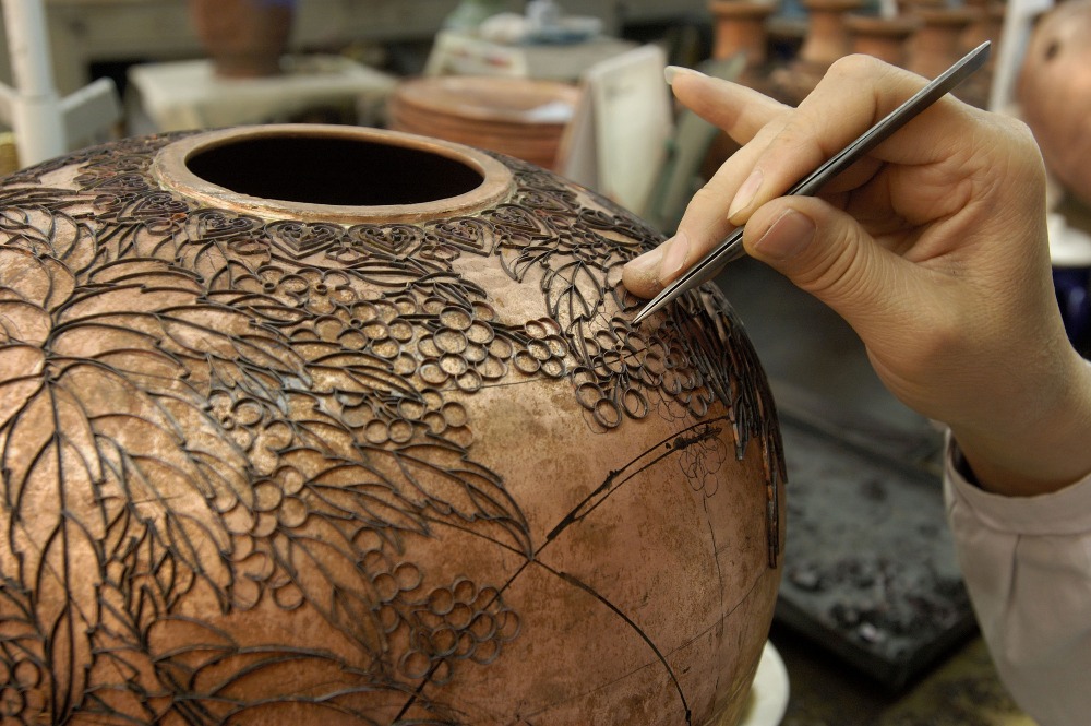 景泰藍工藝掐絲 景泰藍工藝掐絲