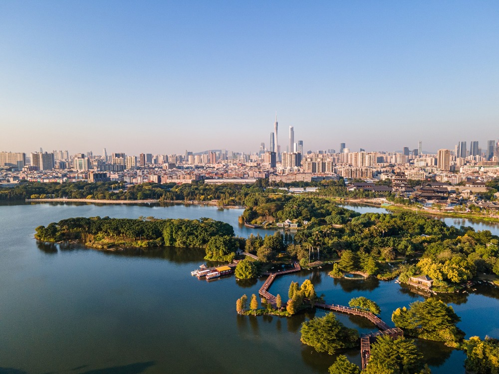 廣州海珠國家濕地公園有「廣州綠心」之稱，生態資源豐富，2023年被列入國際重要濕地名錄