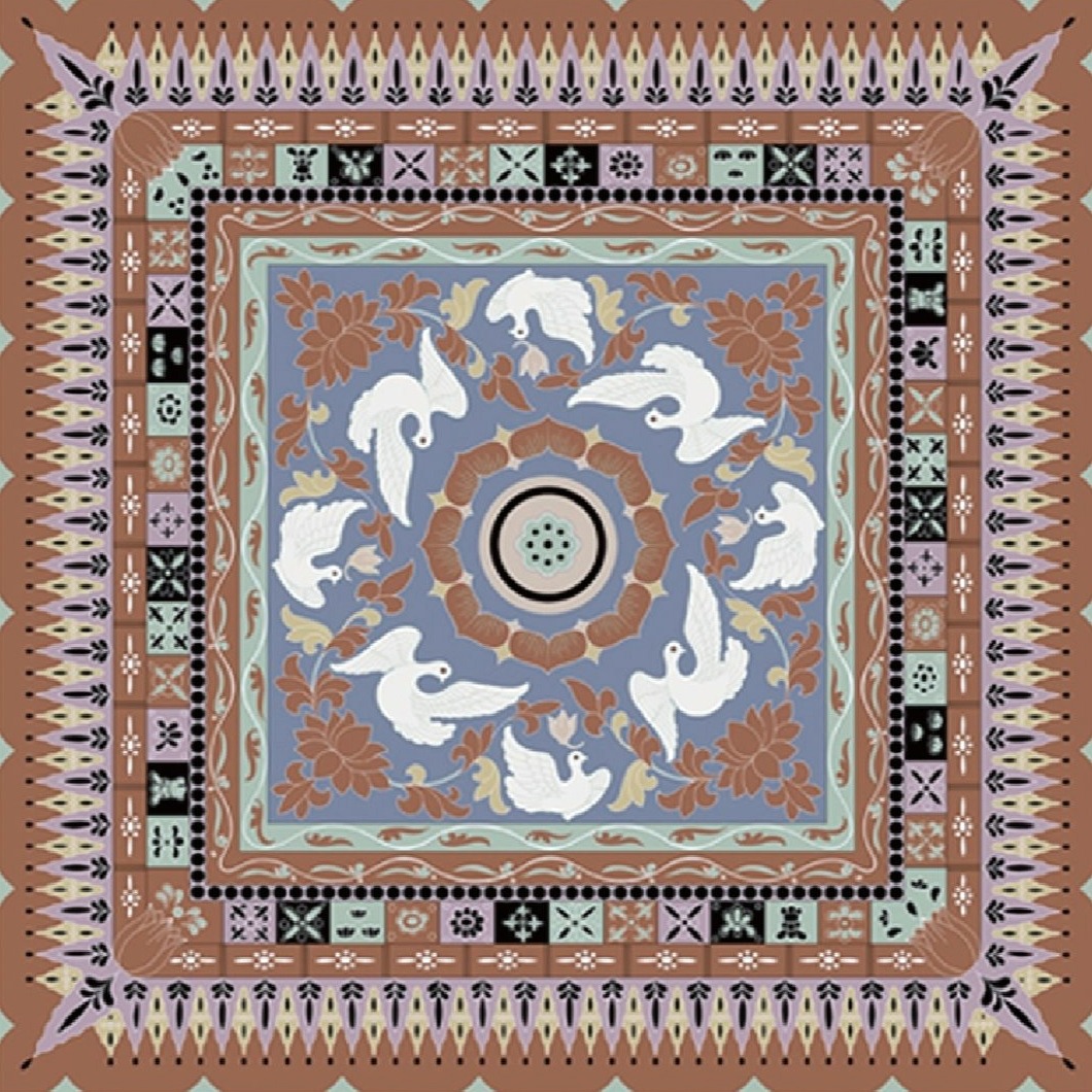 常沙娜設計的和平鴿絲巾成為新中國「第一國禮」。