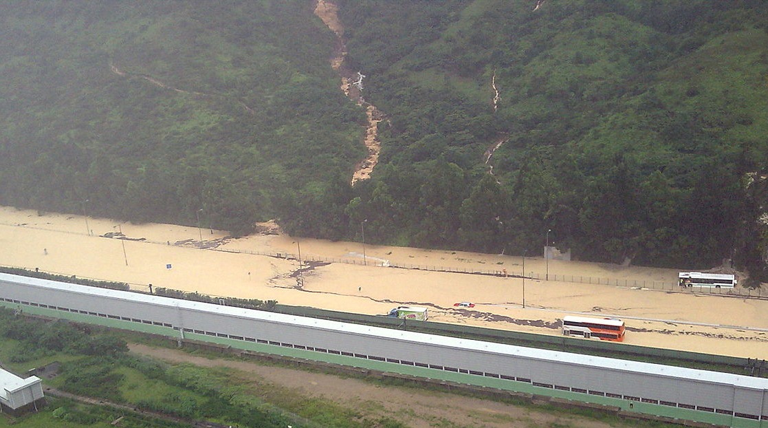 當代中國-飛凡香港-2008年香港暴雨 大澳斷路斷水變「孤城」