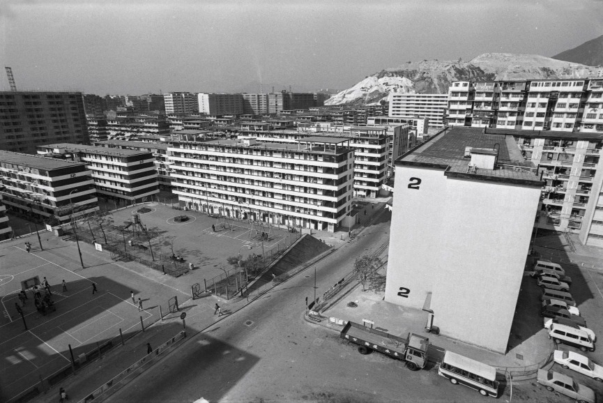 圖片攝於1978年的石硤尾邨。（圖片來源：Getty）