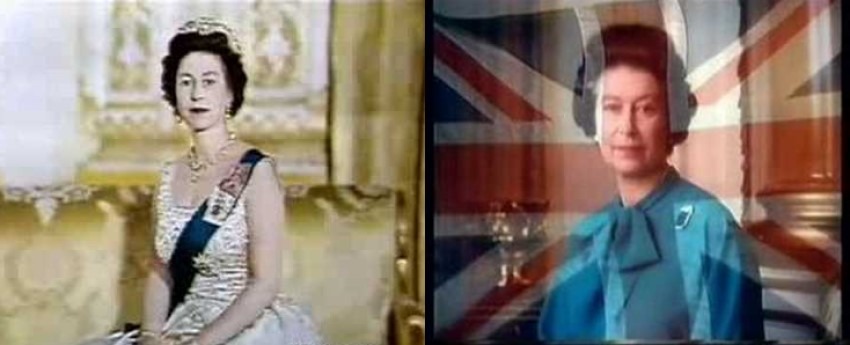 以前香港的電視台不是24小時播放，每晚凌晨電視台收台時，旁白會讀出全日節目已經播映完畢，然後播放《God Save The Queen》音樂及英女王肖像跟觀眾說晚安。（網上截圖）