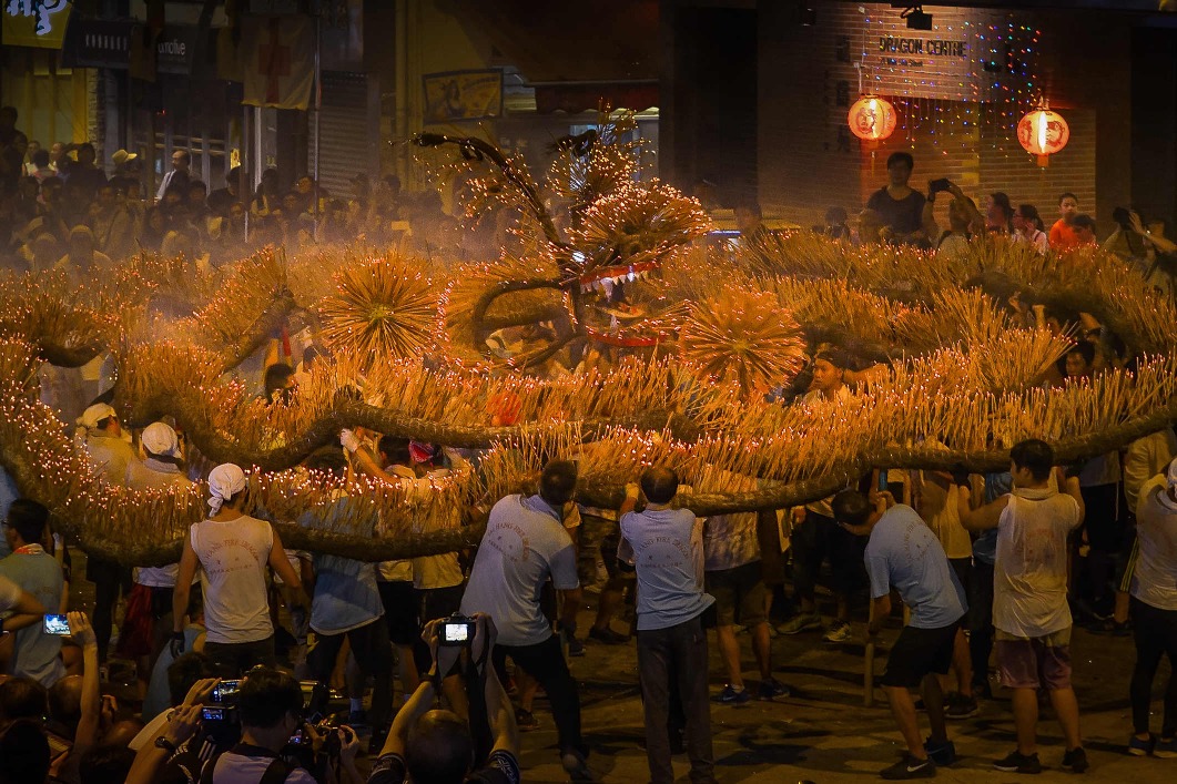 Tai Hang is livelier during the Mid-Autumn Festival than during the Lunar New Year
