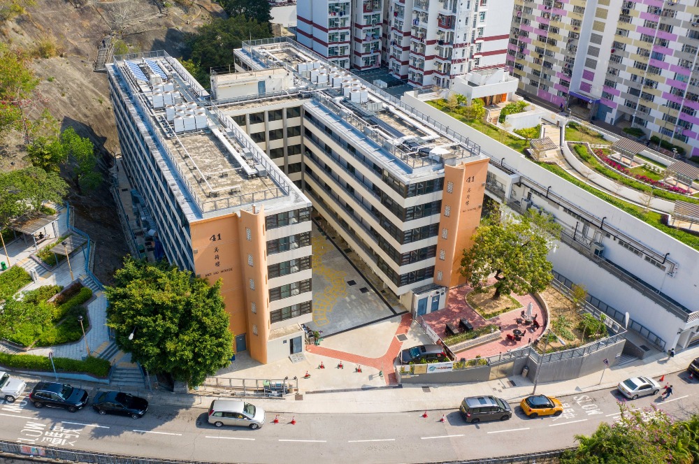 高空拍攝深水埗美荷樓生活館