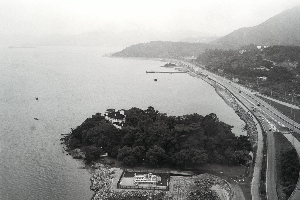1987年的大埔吐露港公路和元洲仔