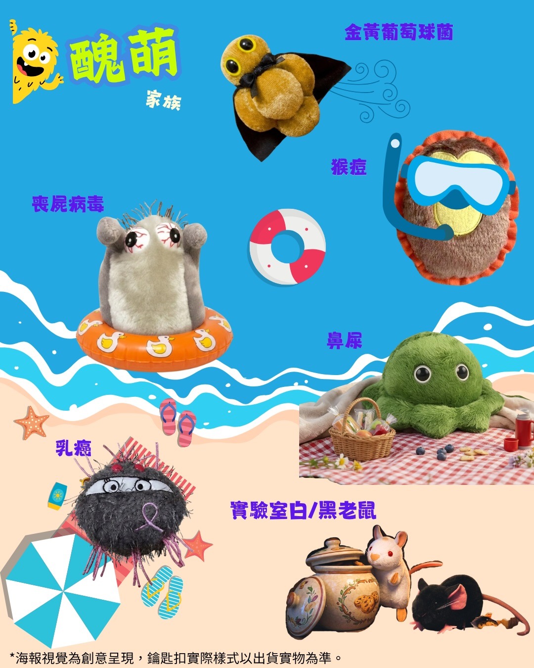 香港醫學博物館公仔鎖匙扣紀念品