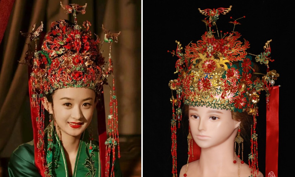 中國文化-國風頭飾-創意傳承-知否應是綠肥紅瘦02