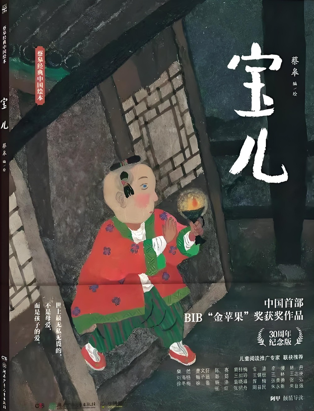1993年，蔡皋憑繪本作品《寶兒》獲第14屆布拉迪斯拉發國際兒童圖書展（BIB）「金蘋果獎」