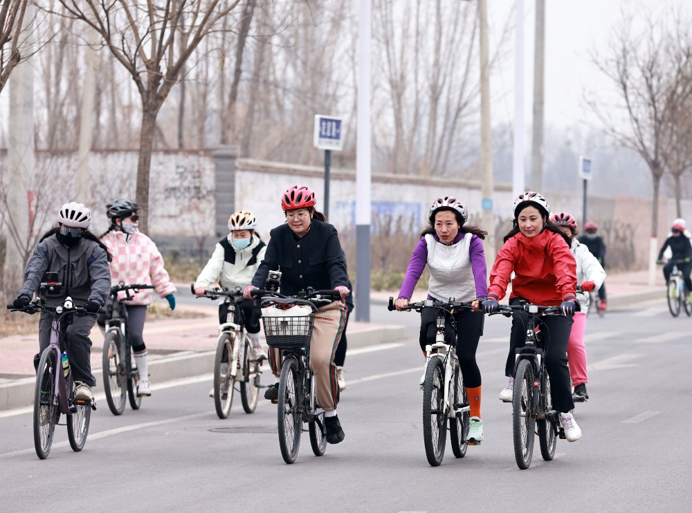 河北邢台推動單車文化，2025年3月7日於廣宗縣舉辦迎「三八」國際婦女節女子單車比賽。