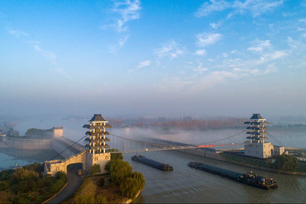 當代中國-超級工程-京杭大運河全線通水2