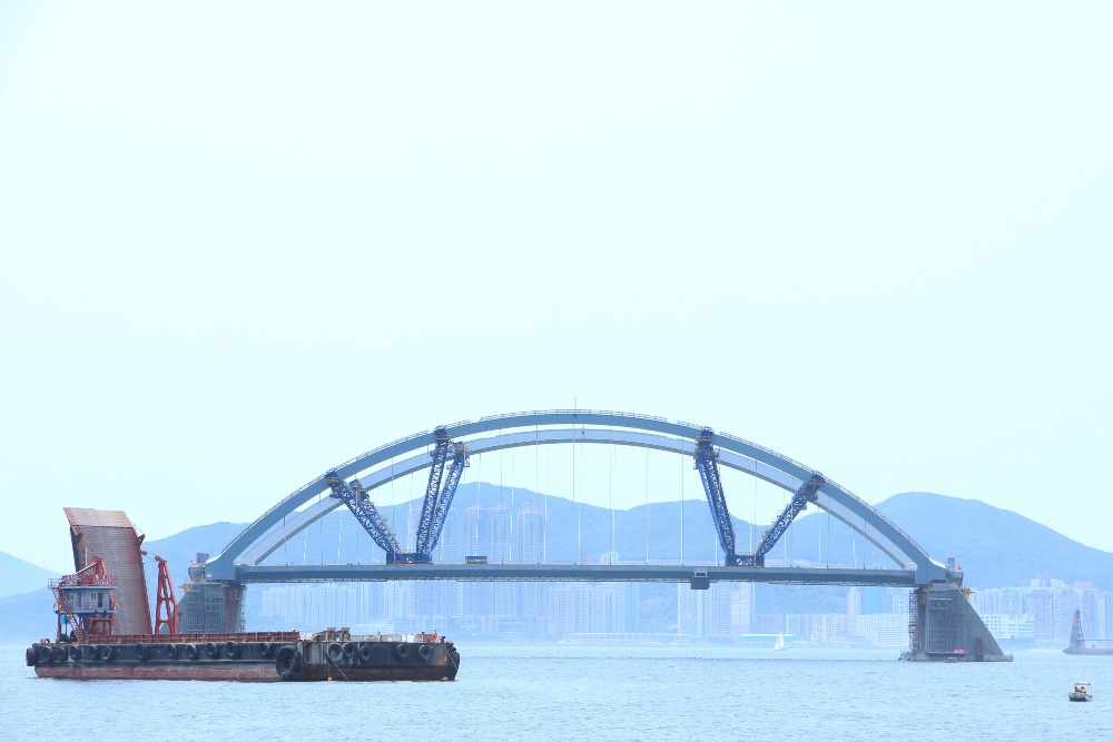 將軍澳跨灣大橋-雙拱鋼橋