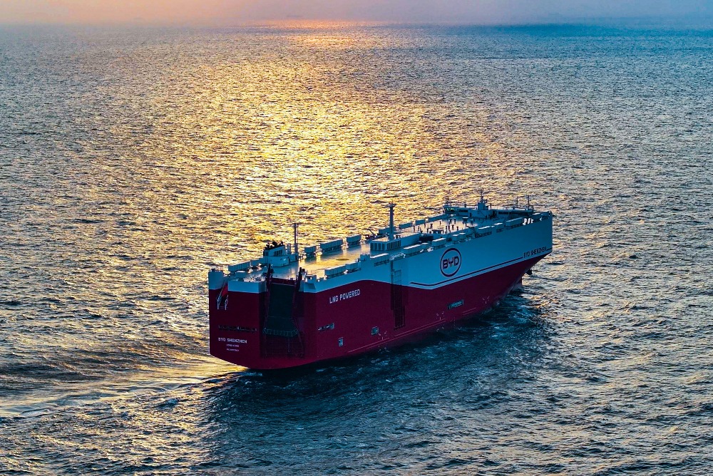 BYD car roll-on/roll-off ship