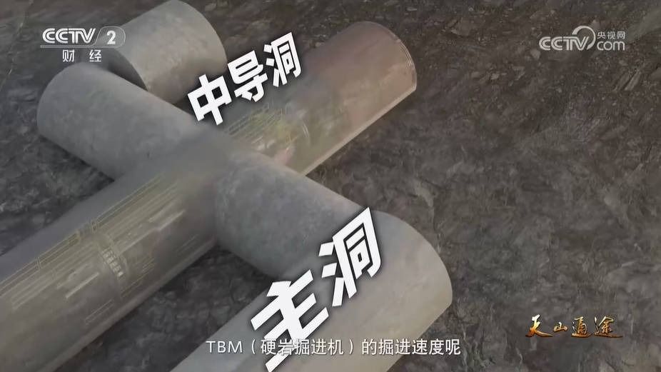 天山勝利隧道三洞並行