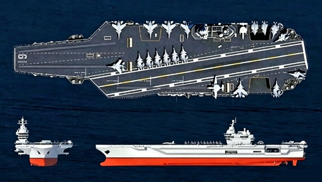 Imaginary image of China's Type 004 aircraft carrier