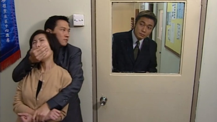 張家輝在無綫劇集《天地豪情》飾演大反派甘量宏，奸得出色。