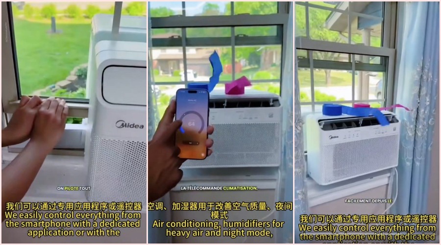 European heatwave: The best-selling plug-and-play Midea air conditioner abroad.