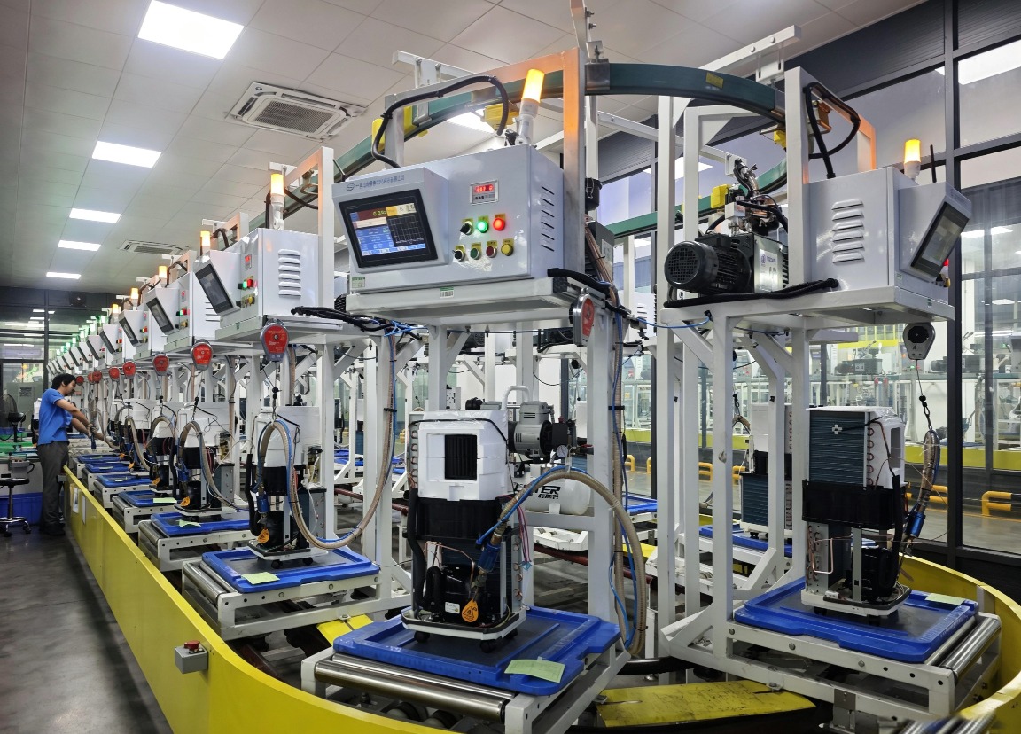 Jiangmen's air conditioning industry chain.