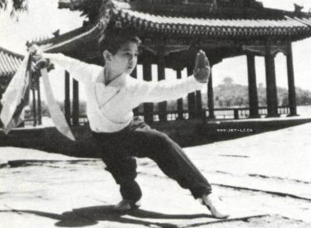 李連杰進入什剎海業餘武術學校學習，該校前身是1958年建立的北京市業餘體育學校，後來才改建。而李連杰的精湛的武藝，除了因為該校嚴格指導，還因為他勤奮和堅持不懈。（網上圖片）