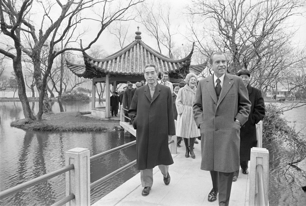 當代中國-改革開放-尼克遜訪華 促成《上海公報》中美建交第一步