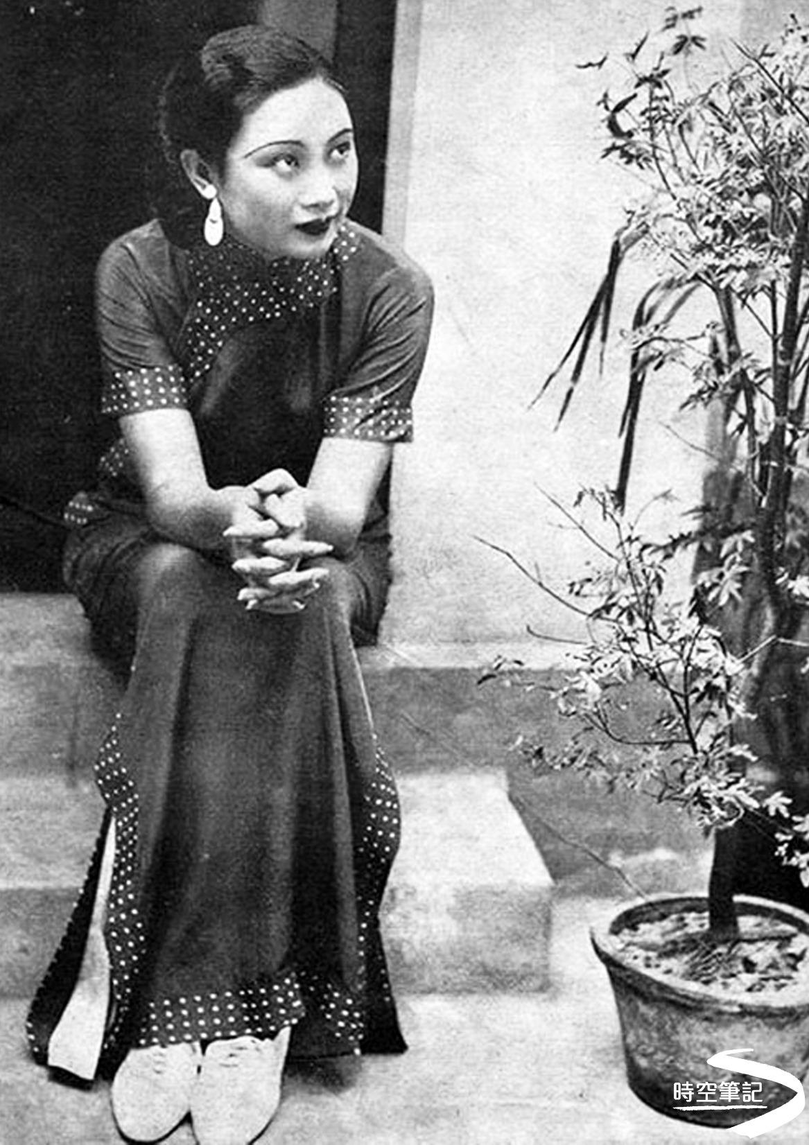 民國時期上海著名女演員胡蝶。