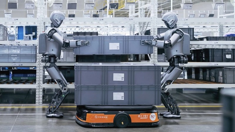 UBTECH robot carrying goods