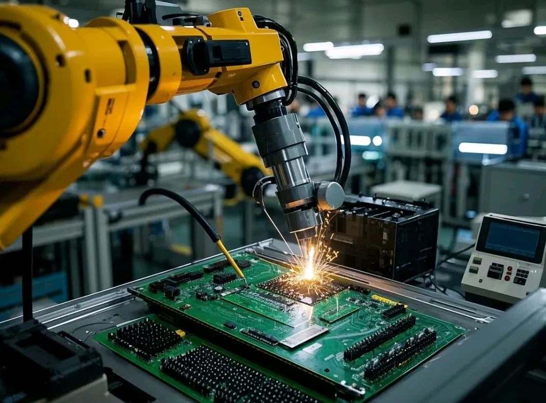 Electronic equipment welding robot