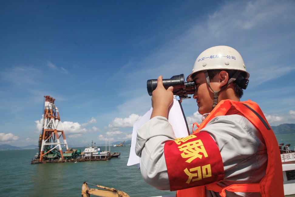 Construction of the Hong Kong-Zhuhai-Macao Bridge