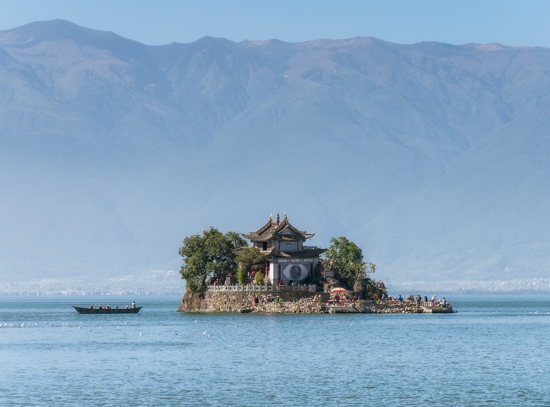 當代中國-中國旅遊-中國文化-雲南大理-洱海小普陀