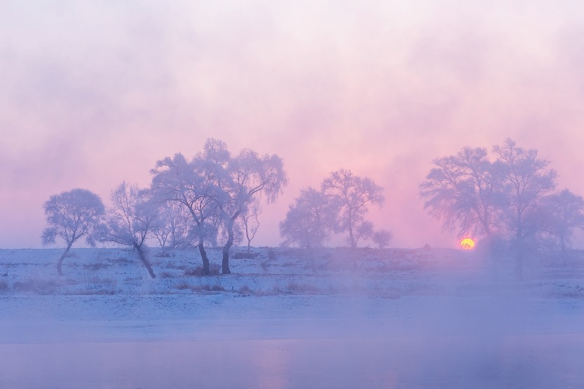 China's Rime Ice Destination: Jilin Rime Ice Island