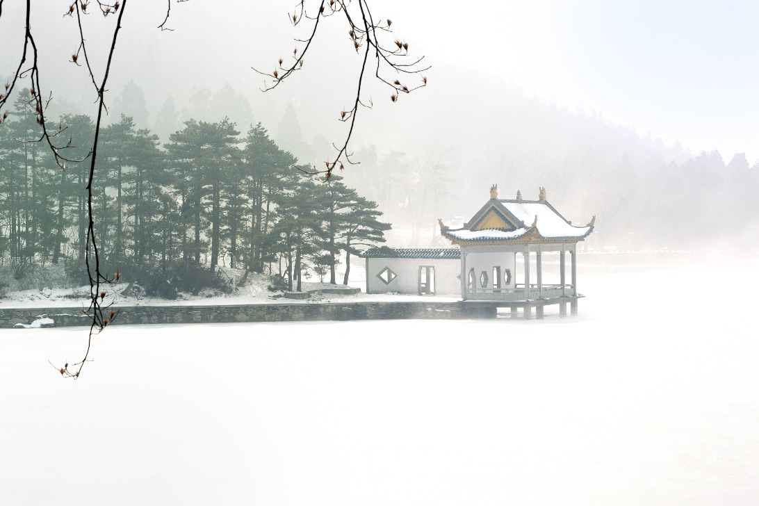 廬山如琴湖雪景