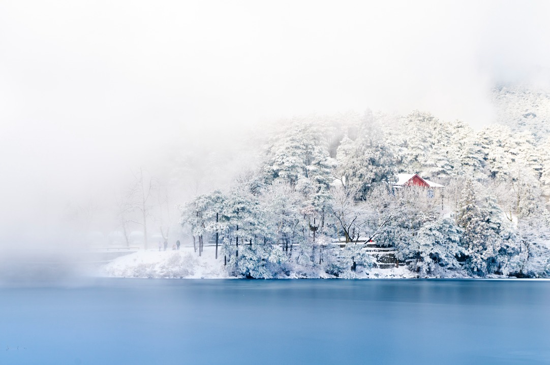 廬山如琴湖雪景