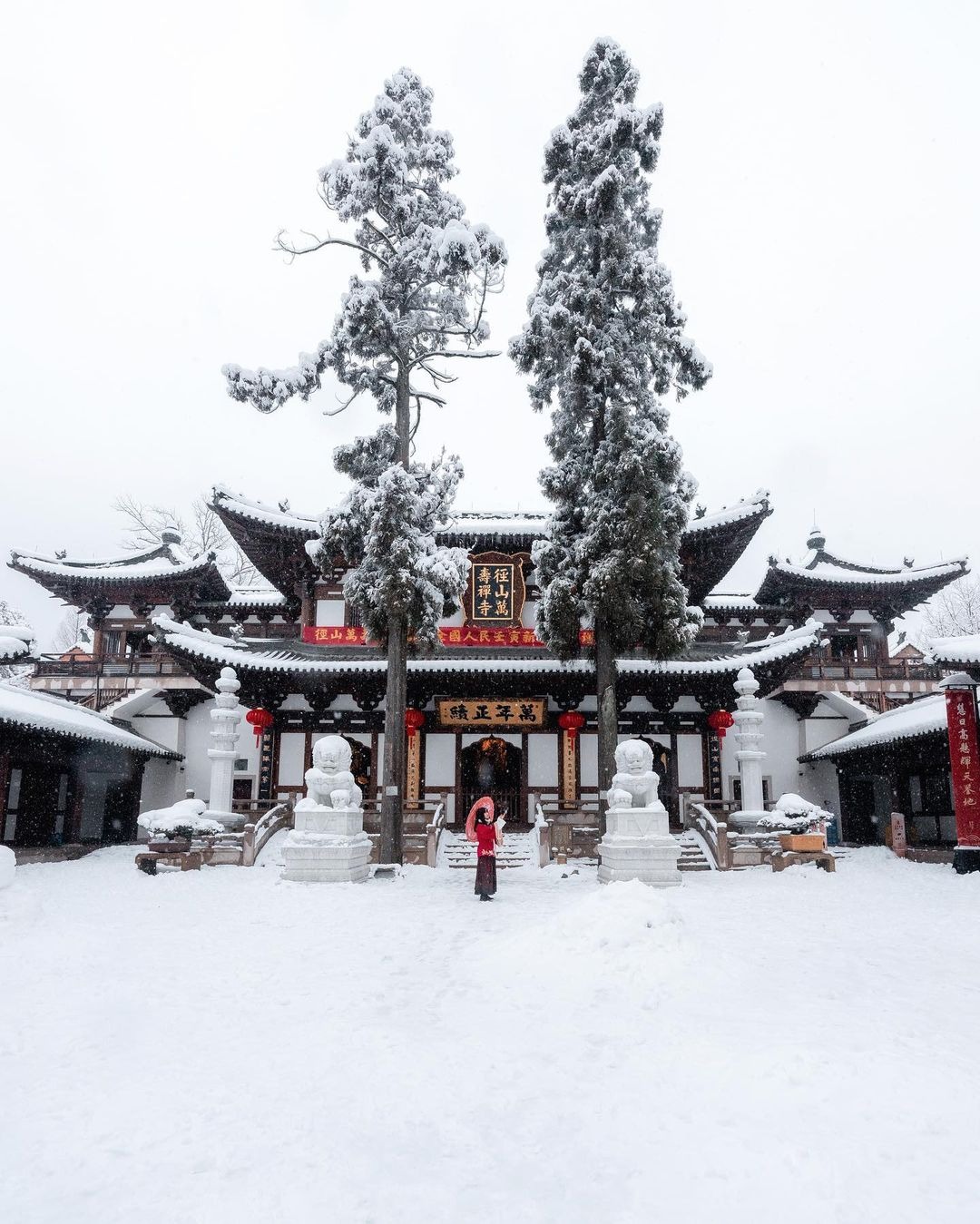 杭州徑山寺雪景
