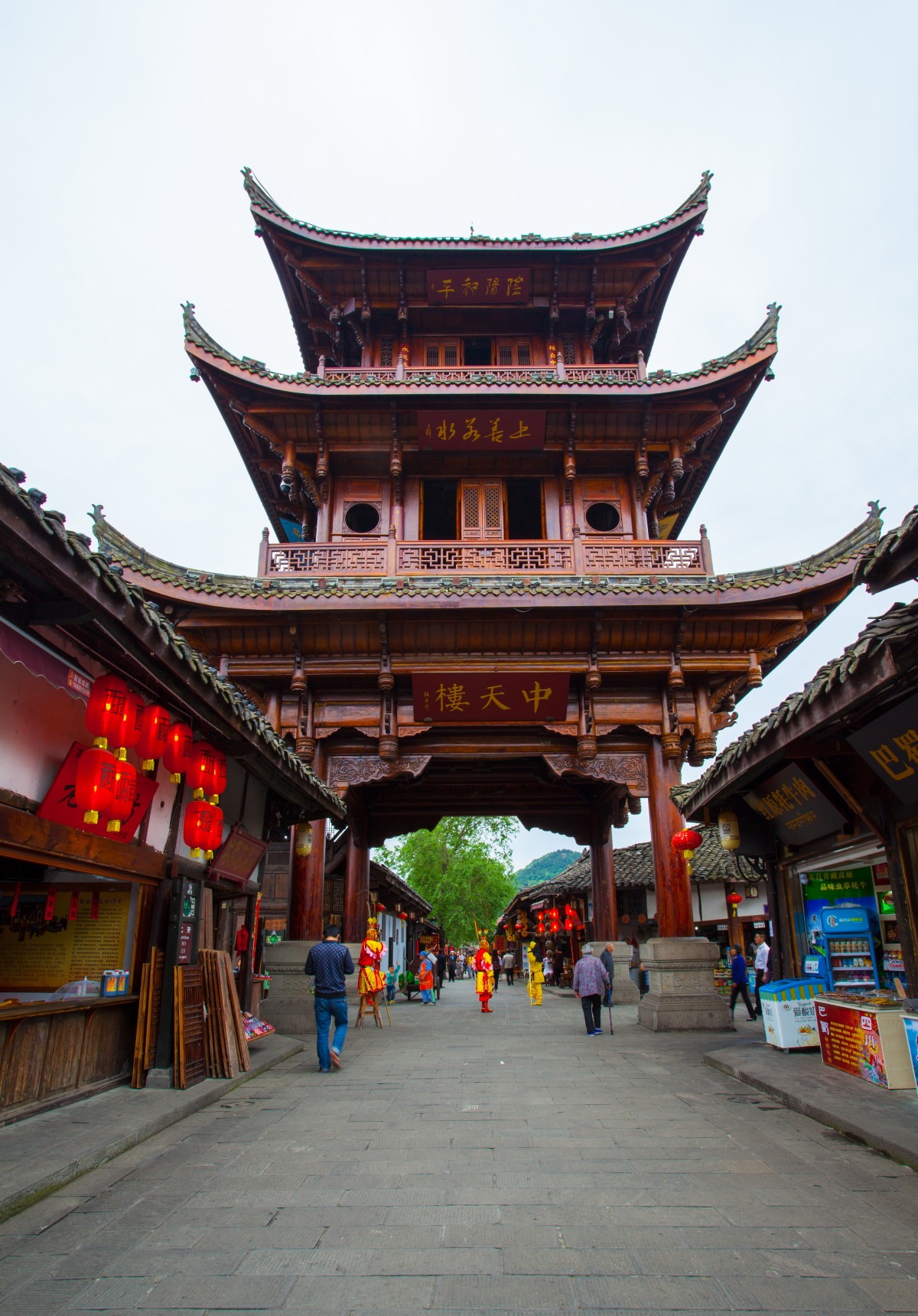 四川閬中古城中天樓