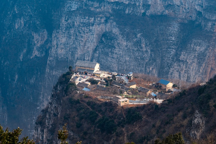 四川古路村的航拍風光