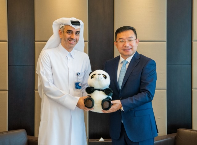 中國駐卡塔爾大使周劍。