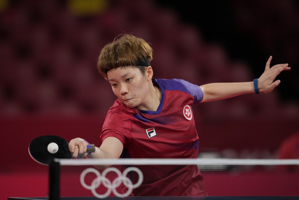 當代中國-體育運動-女子乒乓球單打陳夢淘汰杜凱琹